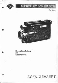Agfa Microflex Sensor 300 manual. Camera Instructions.